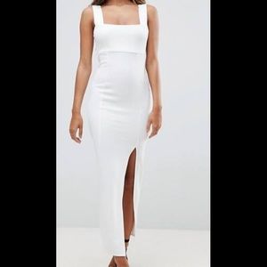 White Bodycon Maxi Dress
